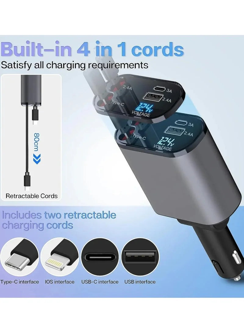 4 IN 1 CAR CHARGER