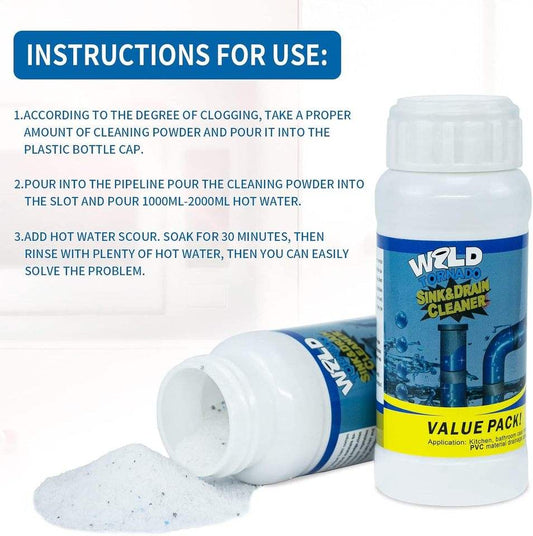 SINK AND DRAIN CLEANER POWDER