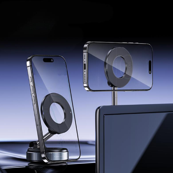 Premium Vacuum Suction Magnetic Car Phone Holder
