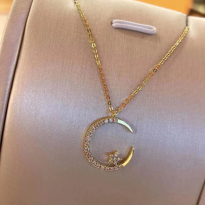 Bright Night: Moon Star Necklace