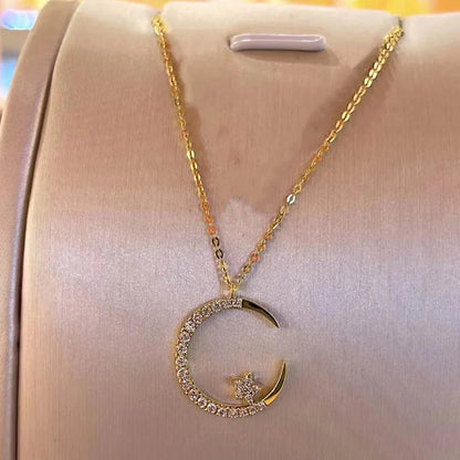 Bright Night: Moon Star Necklace
