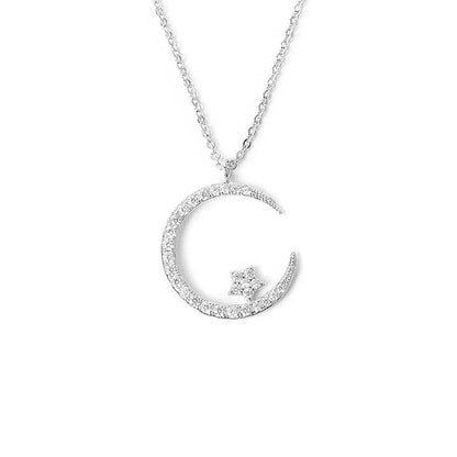 Bright Night: Moon Star Necklace