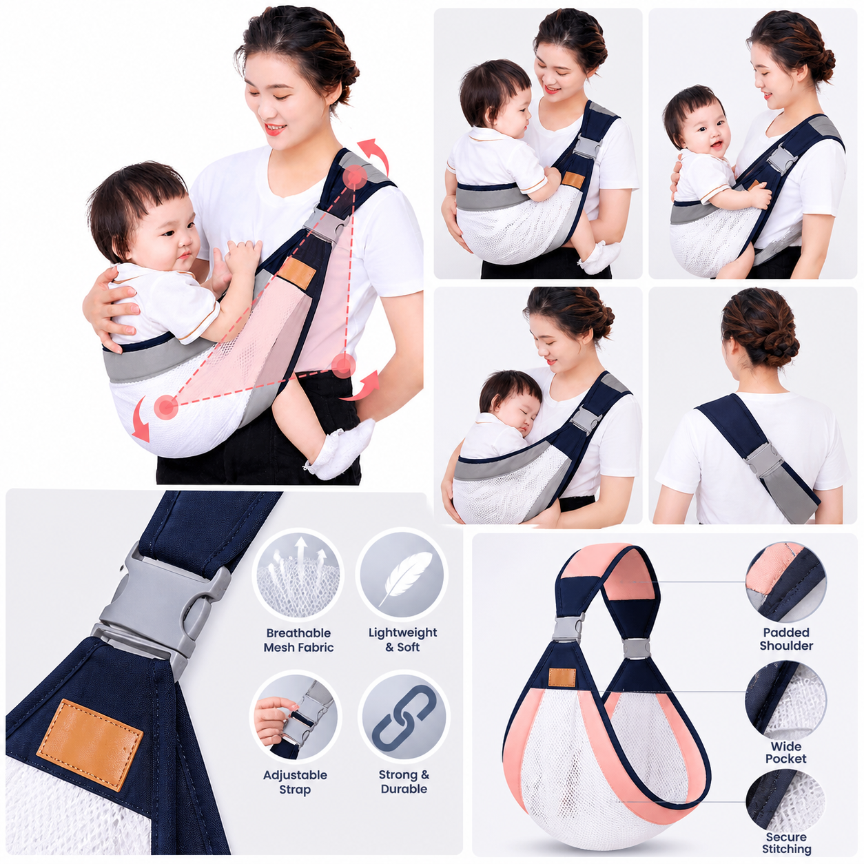LIGHT WEIGHT BABY SILING CARRIER