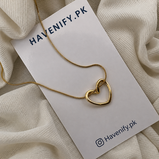 Elegant Heart Pendant Necklace