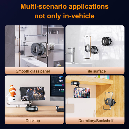 Premium Vacuum Suction Magnetic Car Phone Holder