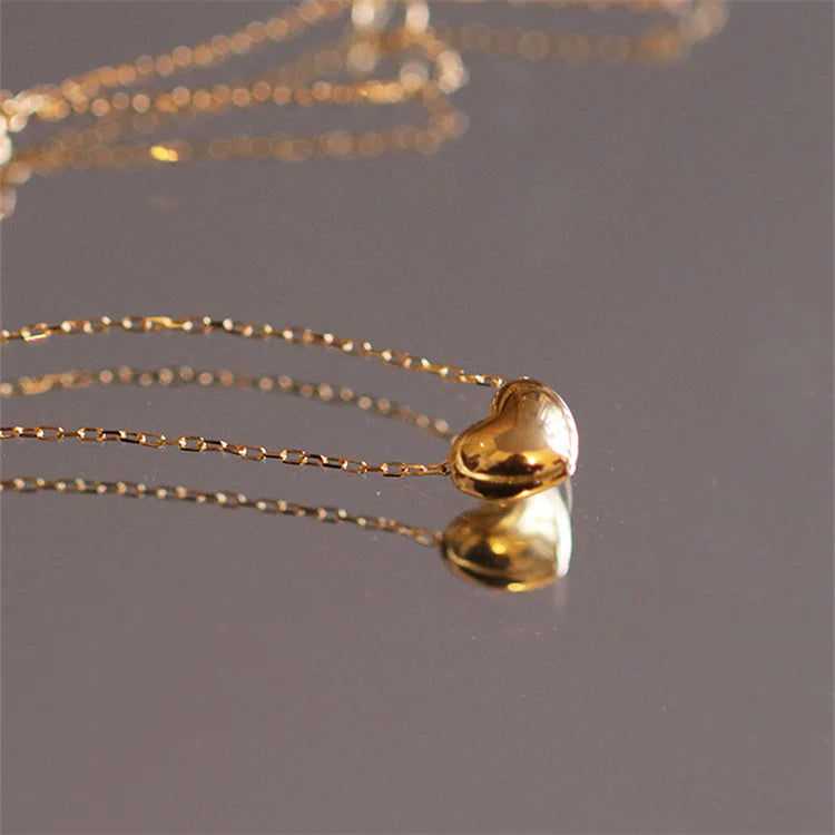 Gold Plated Women Heart Pendant