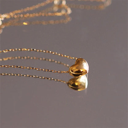 Gold Plated Women Heart Pendant