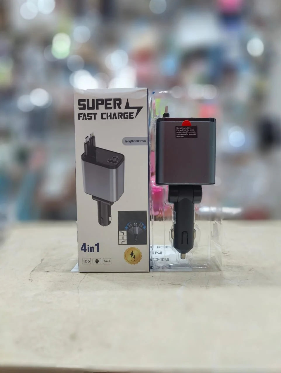 4 IN 1 CAR CHARGER