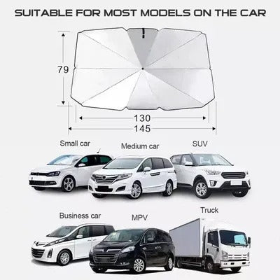 Universal Foldable Car Windshield Sun Shade – Heat and UV Protection