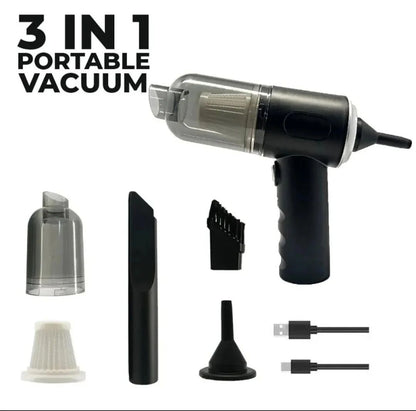 3-in-1 Portable Handheld Vacuum Cleaner for Car, Home & Office Cleaning