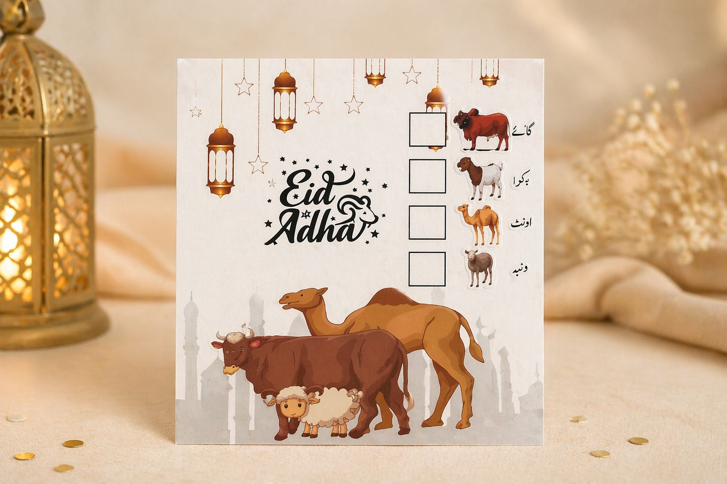 EID UL ADHA MEAT STICKERS AND BAGS