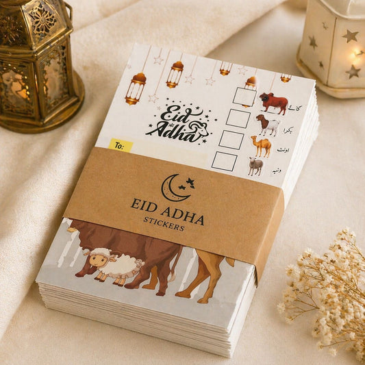 EID UL ADHA MEAT STICKERS AND BAGS