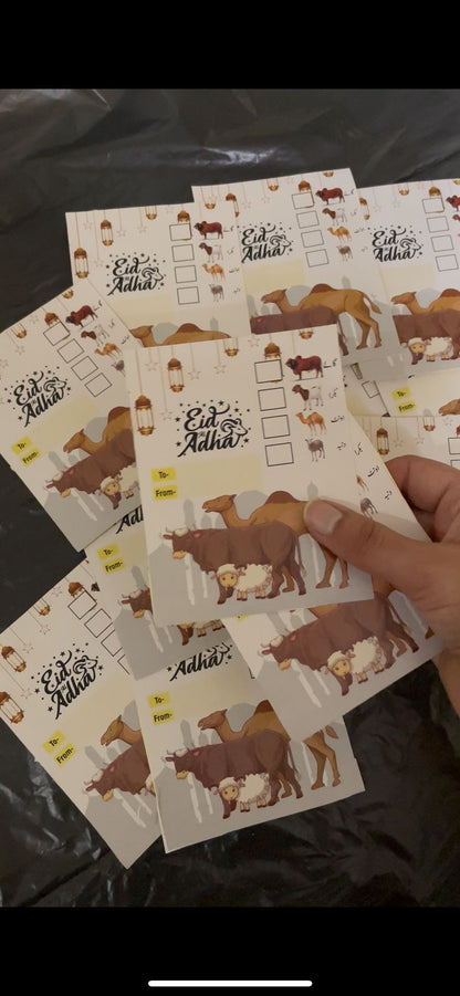 EID UL ADHA MEAT STICKERS AND BAGS