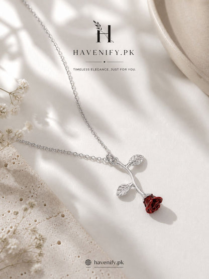 ELEGANT ROSE FLOWER PENDANT