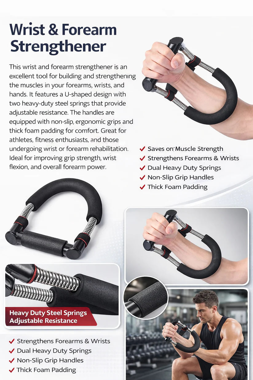 SALE-PACK OF 2 HAND GRIPPER AND WRIST STRENGTHENER